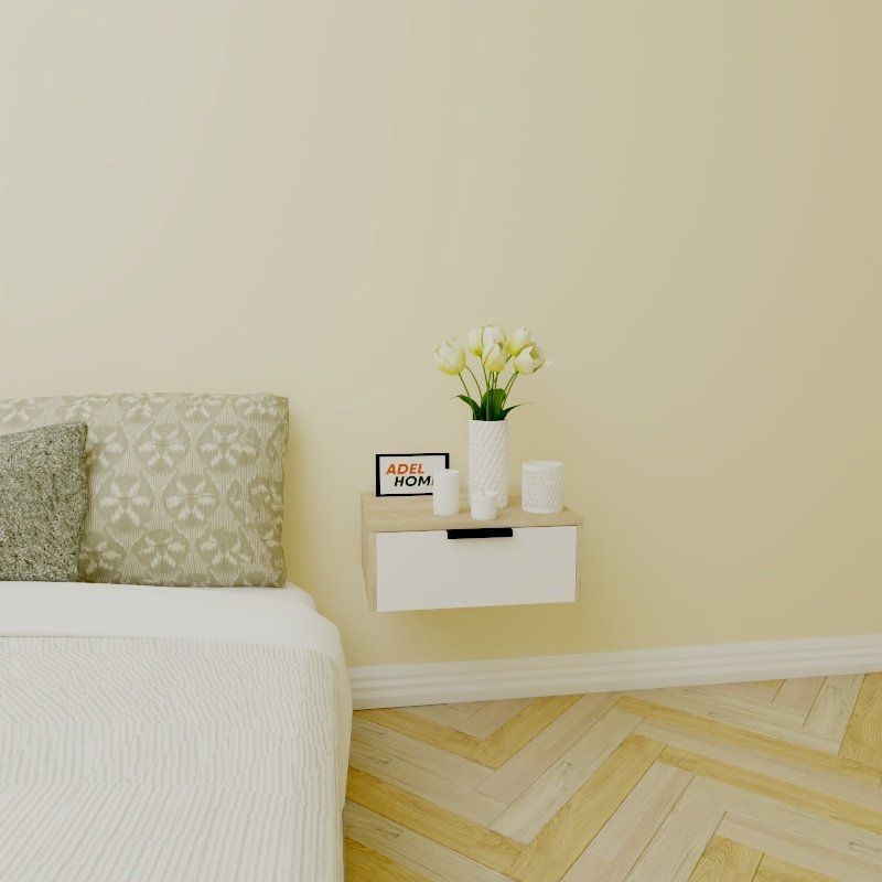 Тумба Adel Home Мида AH0147 50x20x35см бело-коричневый купить,NaN