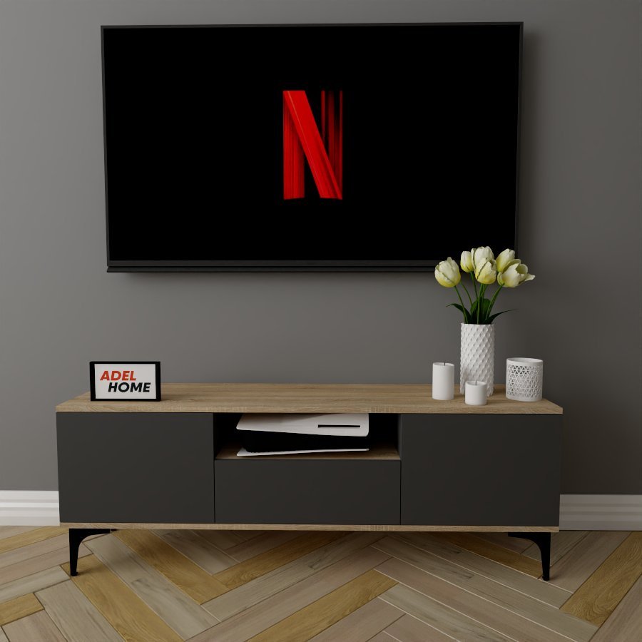 ТВ-тумба напольная Adel Home AH0257 Клума 140x50x35см серо-коричневый купить,NaN