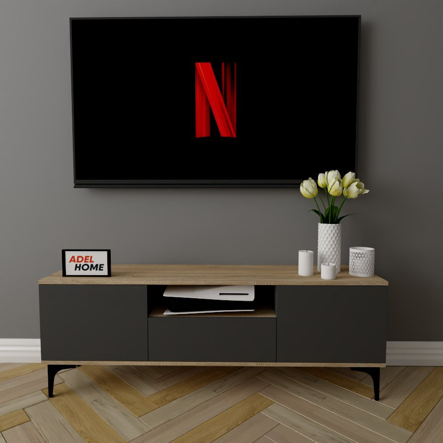 ТВ-тумба напольная Adel Home AH0257 Клума 140x50x35см серо-коричневый купить,NaN