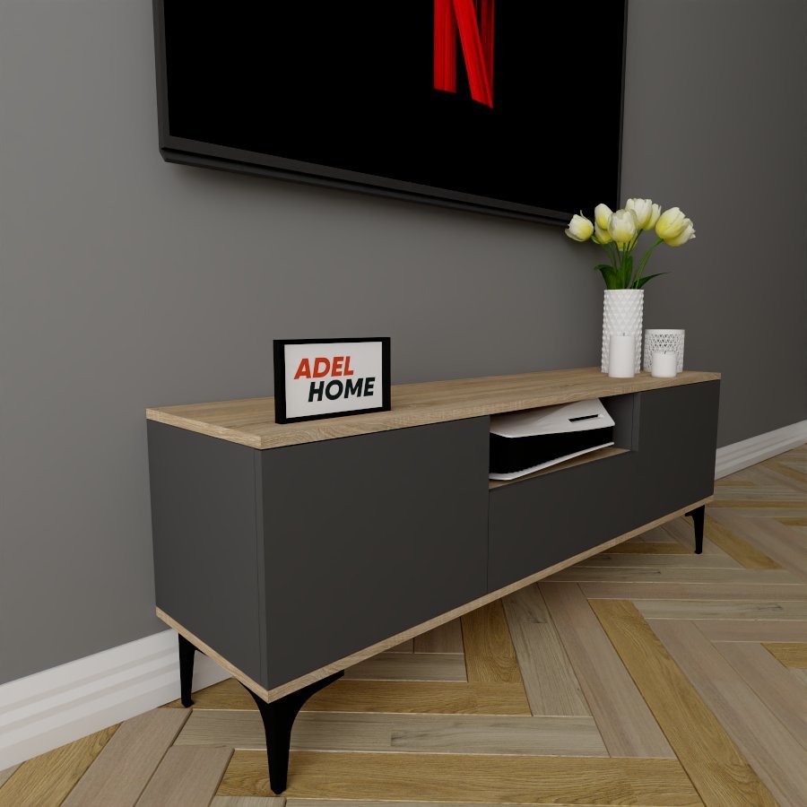 ТВ-тумба напольная Adel Home AH0257 Клума 140x50x35см серо-коричневый купить,NaN