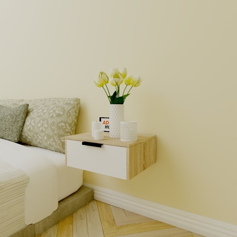 Тумба Adel Home Мида AH0147 50x20x35см бело-коричневый купить,NaN