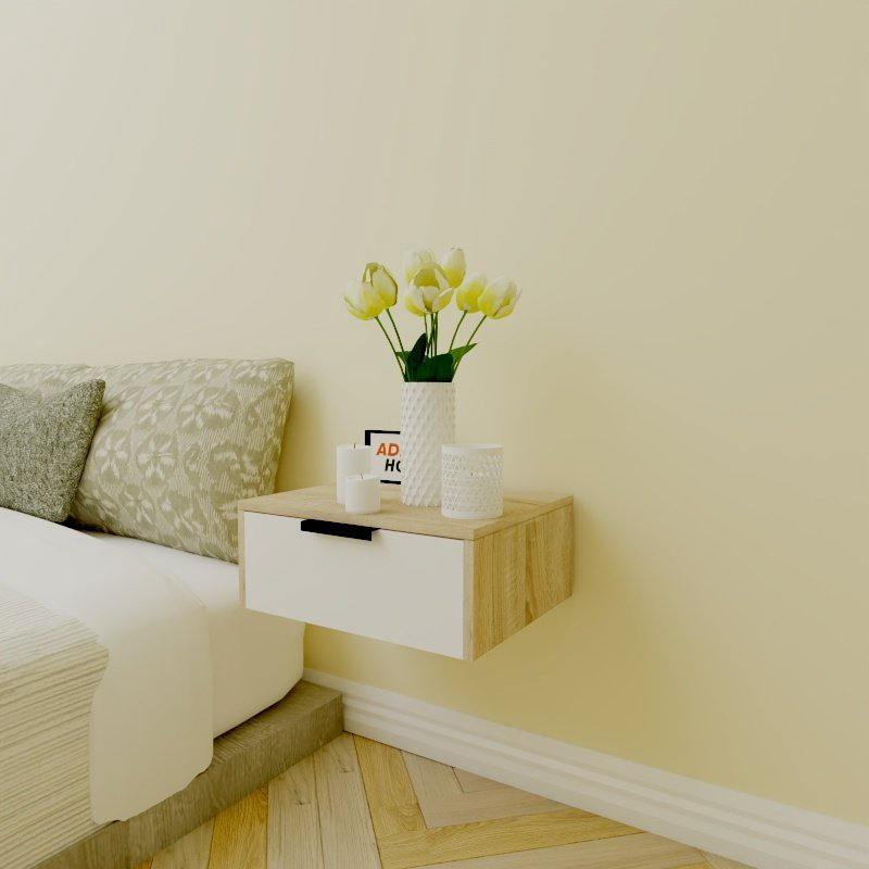 Тумба Adel Home Мида AH0147 50x20x35см бело-коричневый купить,NaN