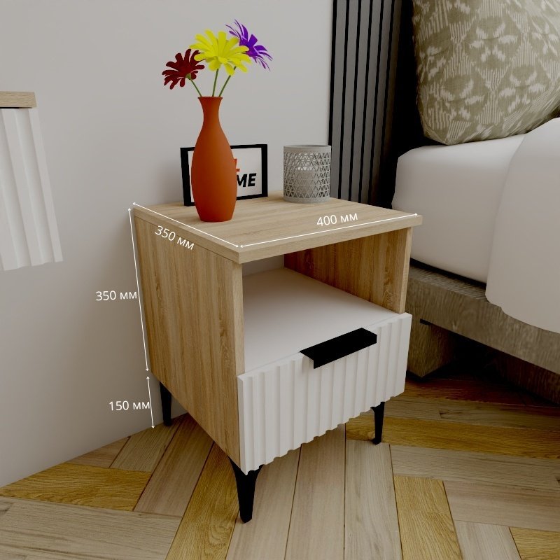 Тумба Adel Home Рейлин AH0643 40x50x35см светло-коричневый купить,NaN