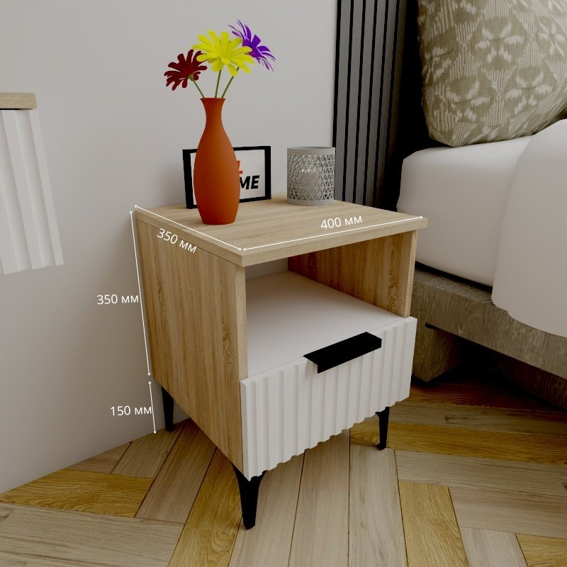 Тумба Adel Home Рейлин AH0643 40x50x35см светло-коричневый купить,NaN
