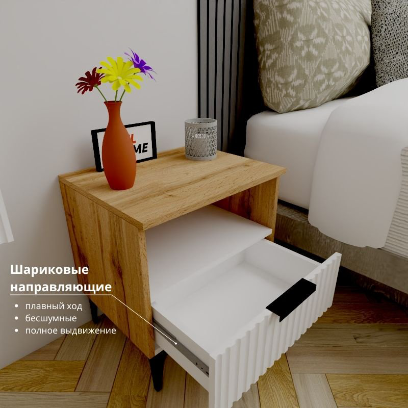 Тумба Adel Home Лорен AH0632 50x50x35см коричневый купить,NaN