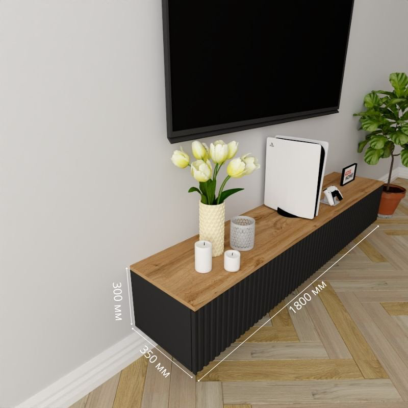 ТВ-тумба Adel Home Бренди AH0775 180x30x35см черный купить,NaN