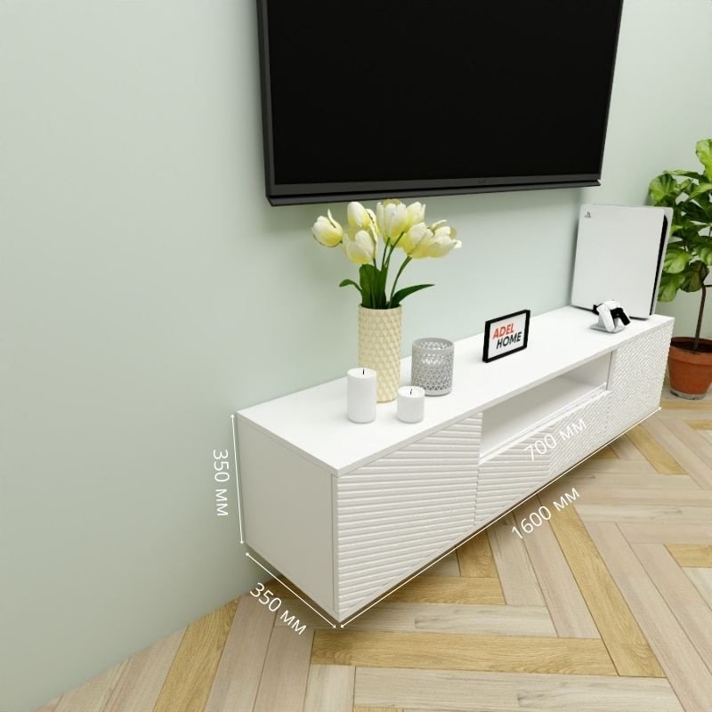 ТВ-тумба Adel Home Триш AH0678 160x35x35см белый купить,NaN