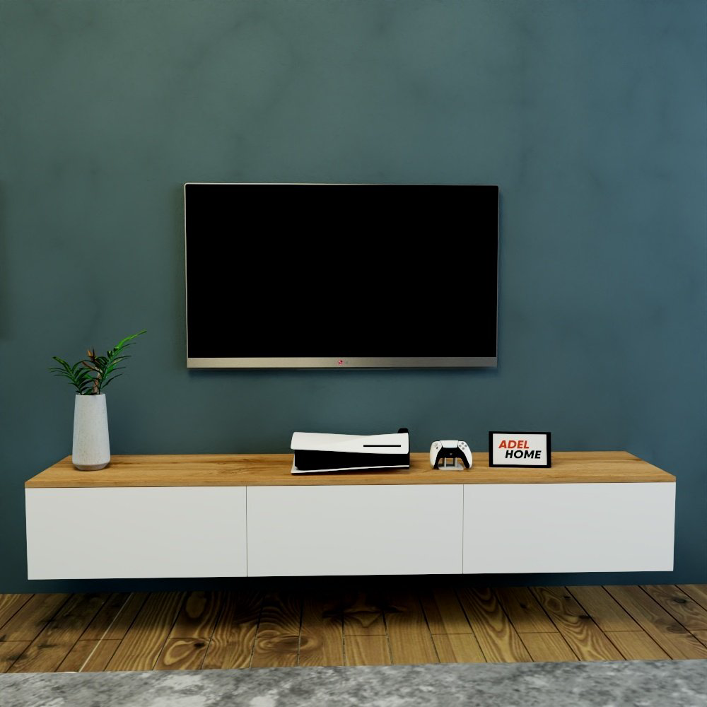 ТВ-тумба Adel Home Алиса AH0105 200x30x35см белый купить,NaN