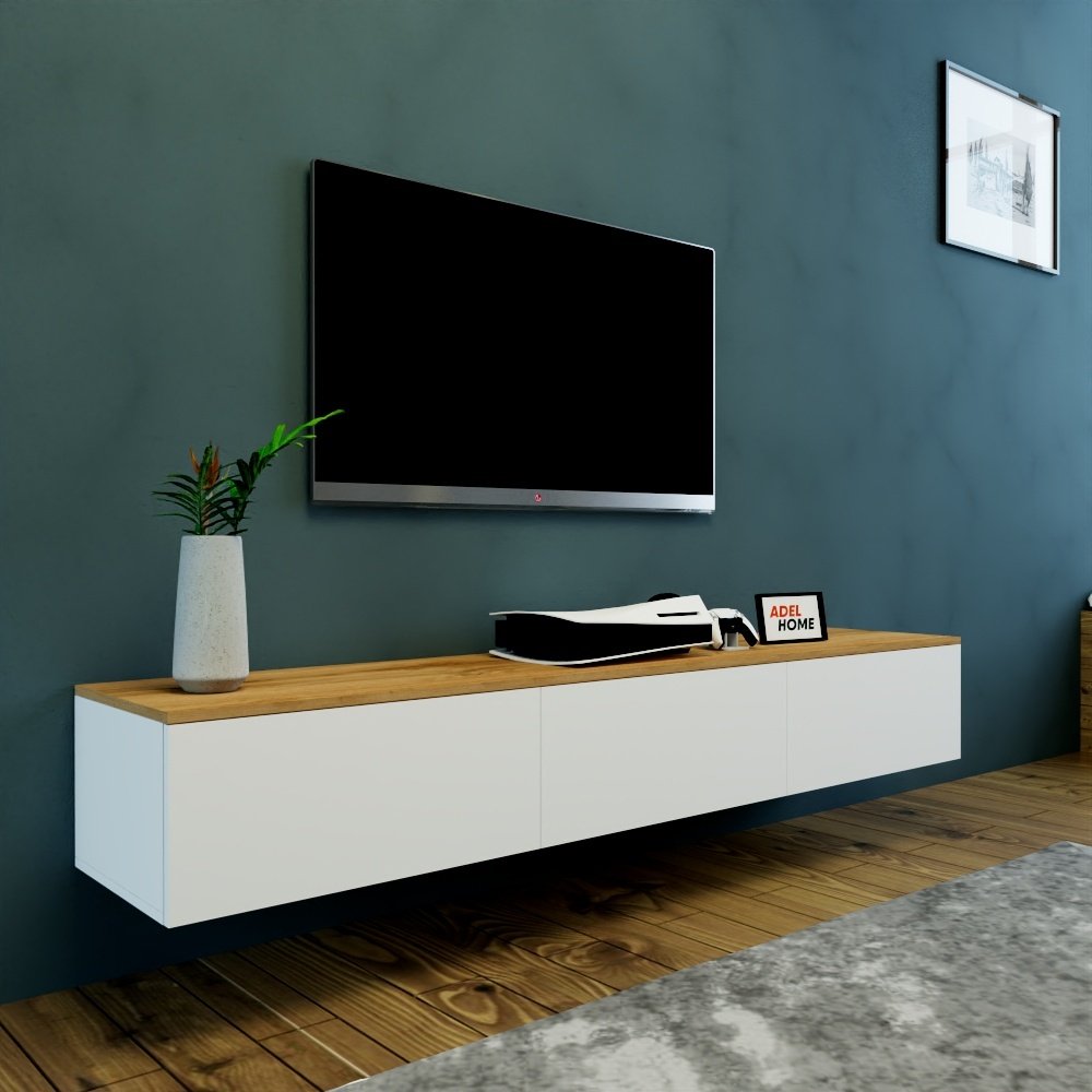 ТВ-тумба Adel Home Алиса AH0105 200x30x35см белый купить,NaN