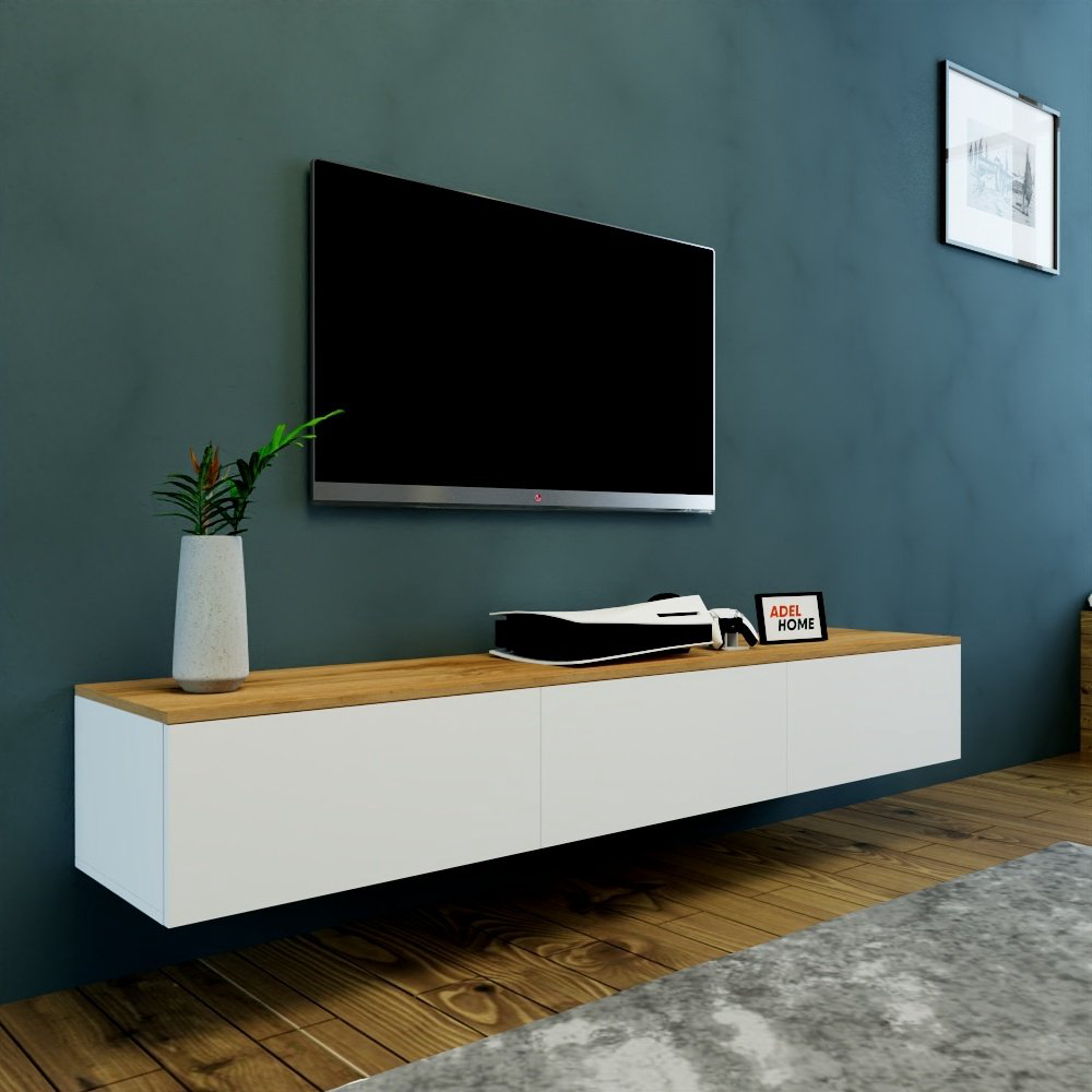 ТВ-тумба Adel Home Алиса AH0105 200x30x35см белый купить,NaN
