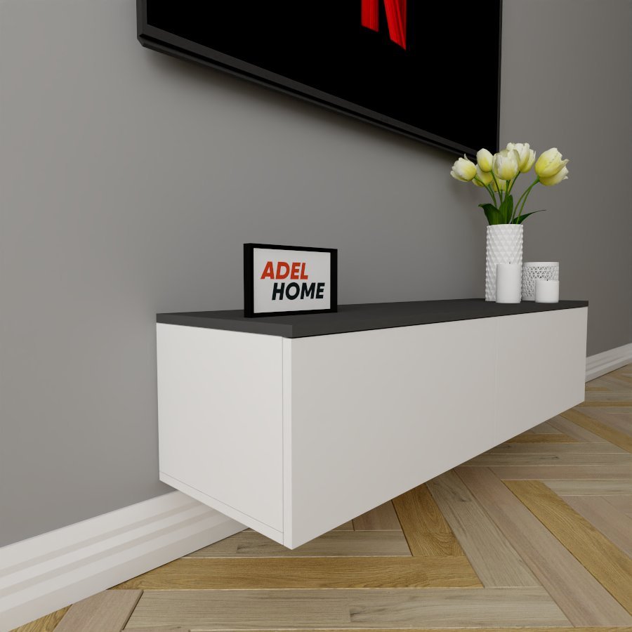 ТВ-тумба Adel Home Эзра AH0245 120x30x35см бело-серый купить,NaN