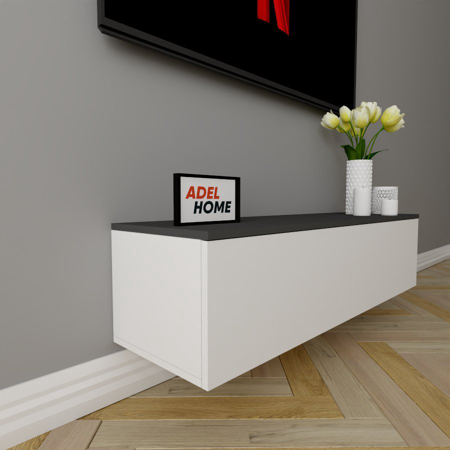 ТВ-тумба Adel Home Эзра AH0245 120x30x35см бело-серый купить,NaN