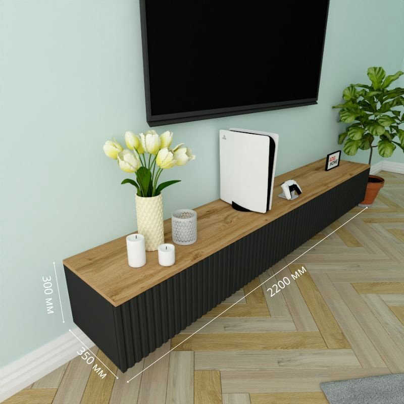 ТВ-тумба Adel Home Карлиса AH0755 220x30x35см черный купить,NaN