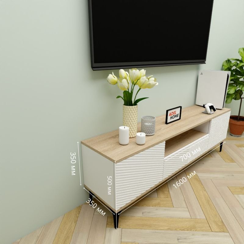 ТВ-тумба напольная Adel Home AH0685 Шанта 160x50x35см коричнево-белый купить,NaN