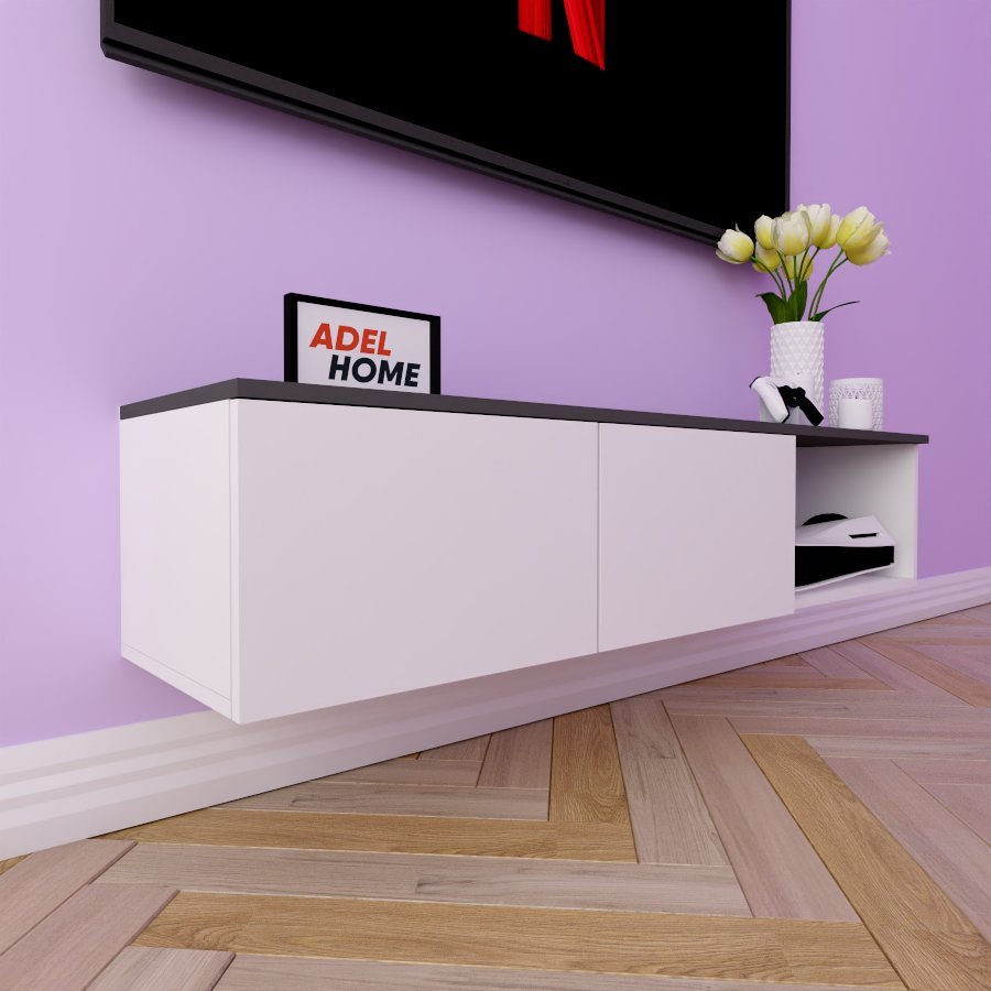 ТВ-тумба Adel Home Вероника AH0208 140x30x35см белый купить,NaN