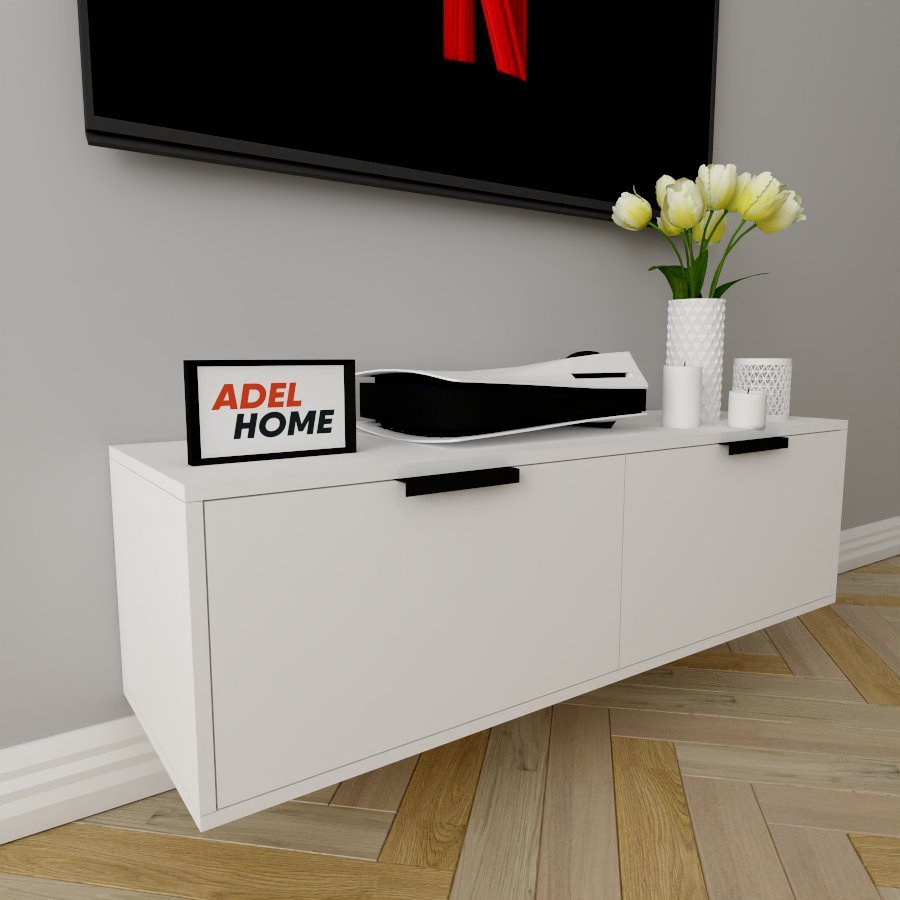 ТВ-тумба Adel Home Валери AH0301 120x35x35см белый купить,NaN