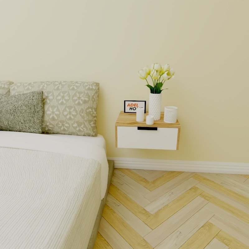 Тумба Adel Home Сумая AH0150 50x20x35см бело-коричневый купить,NaN
