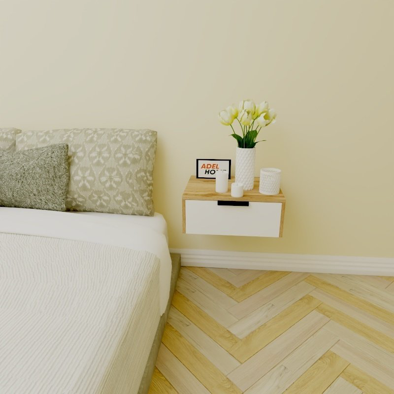 Тумба Adel Home Сумая AH0150 50x20x35см бело-коричневый купить,NaN