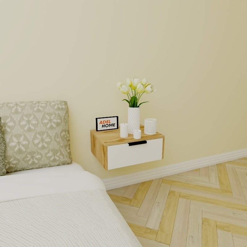 Тумба Adel Home Сумая AH0150 50x20x35см бело-коричневый купить,NaN