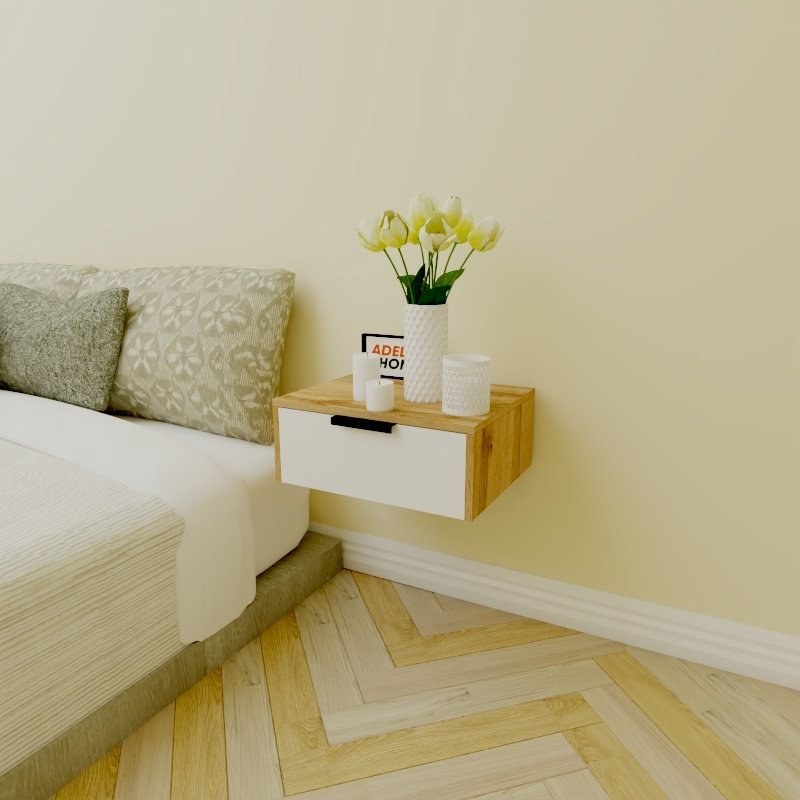 Тумба Adel Home Сумая AH0150 50x20x35см бело-коричневый купить,NaN