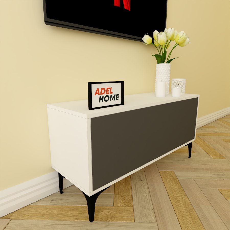 ТВ-тумба напольная Adel Home AH0193 Ирэн 100x50x35см бело-серый купить,NaN