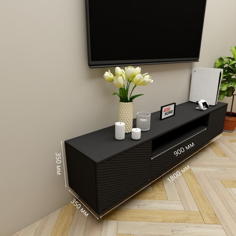 ТВ-тумба Adel Home Зения AH0710 180x35x35см черный купить,NaN