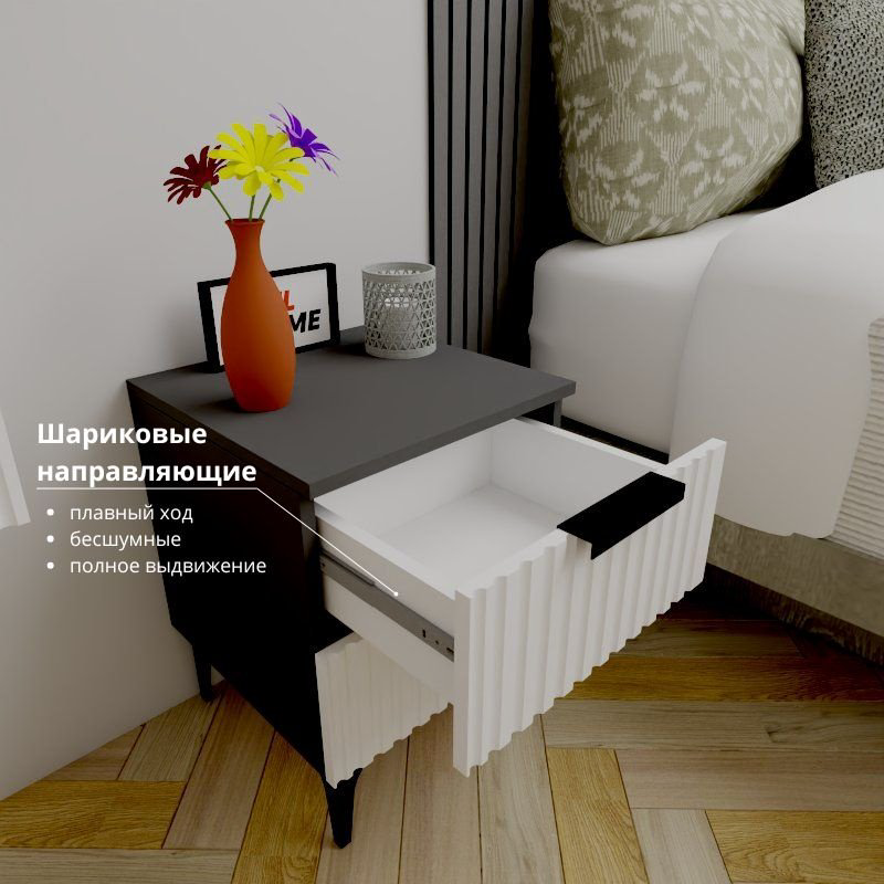 Тумба Adel Home Оби AH0587 40x50x35см серый купить,NaN