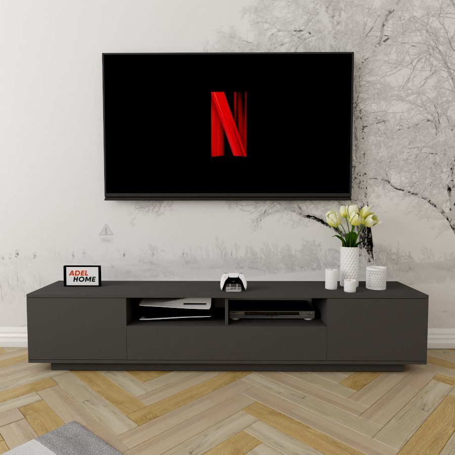 ТВ-тумба напольная Adel Home AH0332 Хонор 200x40x35см серый купить,NaN