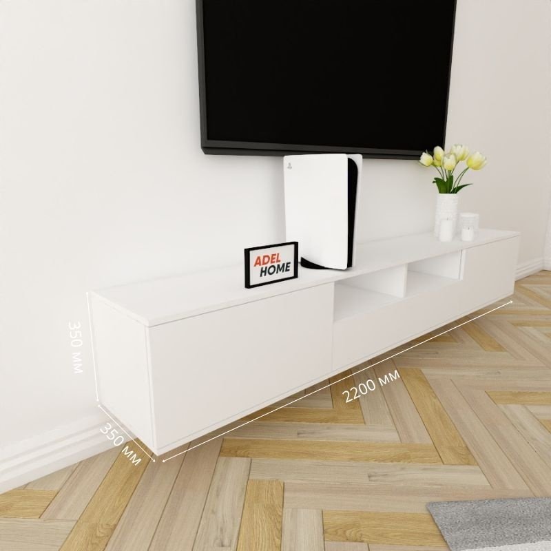 ТВ-тумба Adel Home Драма AH0271 220x35x35см белый купить,NaN