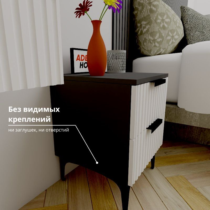Тумба Adel Home Оби AH0587 40x50x35см серый купить,NaN