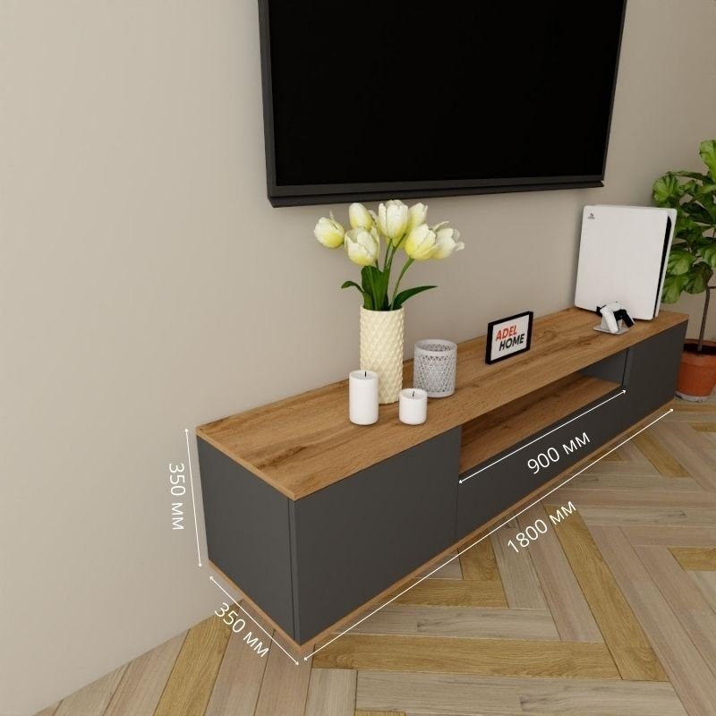 ТВ-тумба Adel Home Адена AH0336 180x35x35см серый купить,NaN