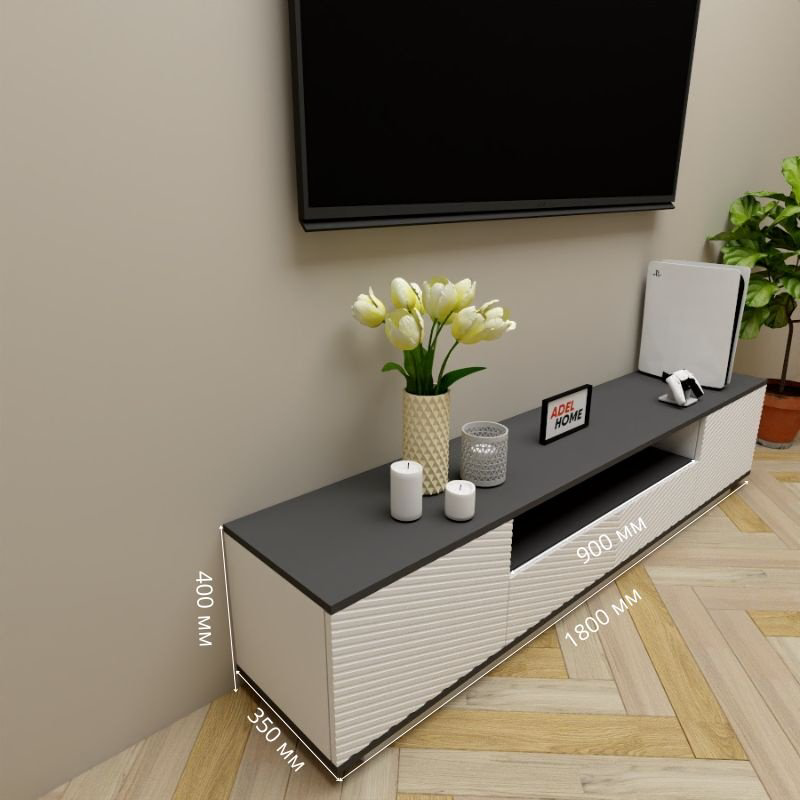 ТВ-тумба напольная Adel Home AH0651 Фона 180x40x35см серо-белый купить,NaN