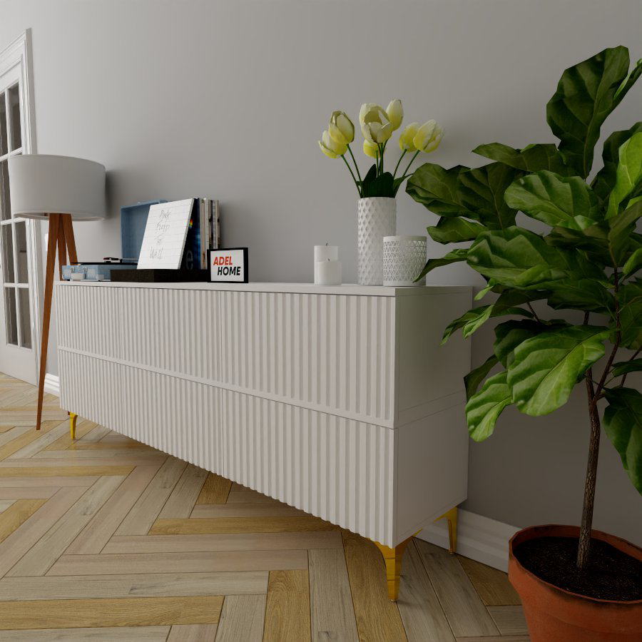 ТВ-тумба напольная Adel Home AH0564 Табата 180x75x35см белый купить,NaN