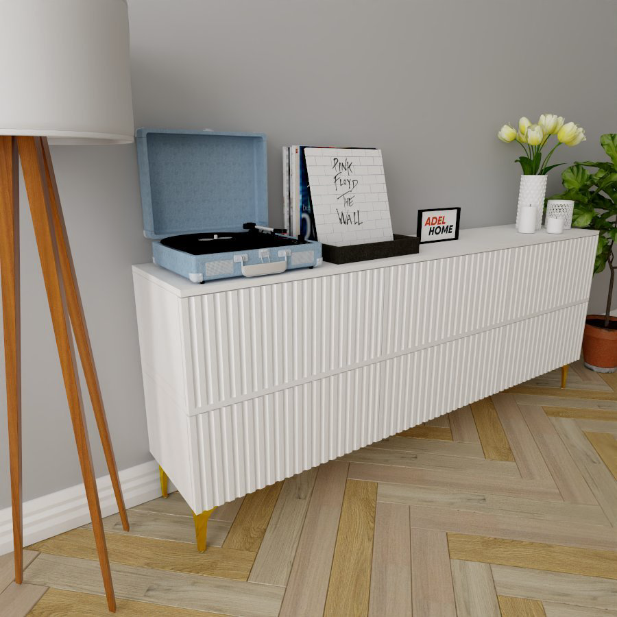 ТВ-тумба напольная Adel Home AH0564 Табата 180x75x35см белый купить,NaN