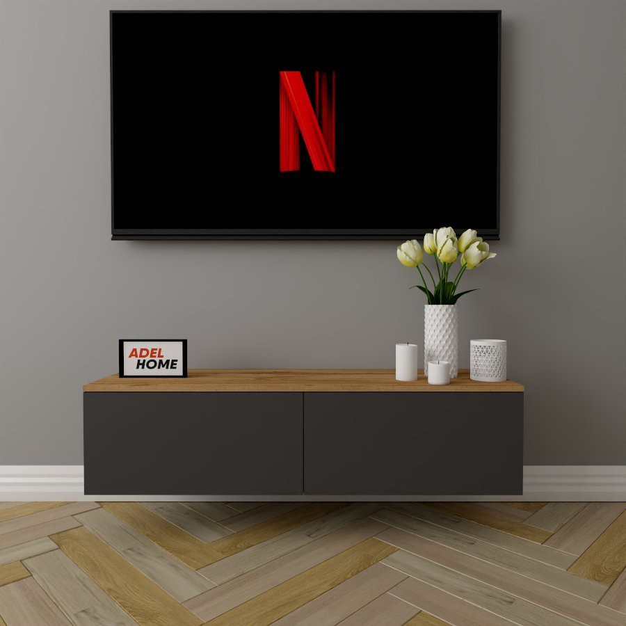 ТВ-тумба Adel Home Верди AH0242 120x30x35см серый купить,NaN