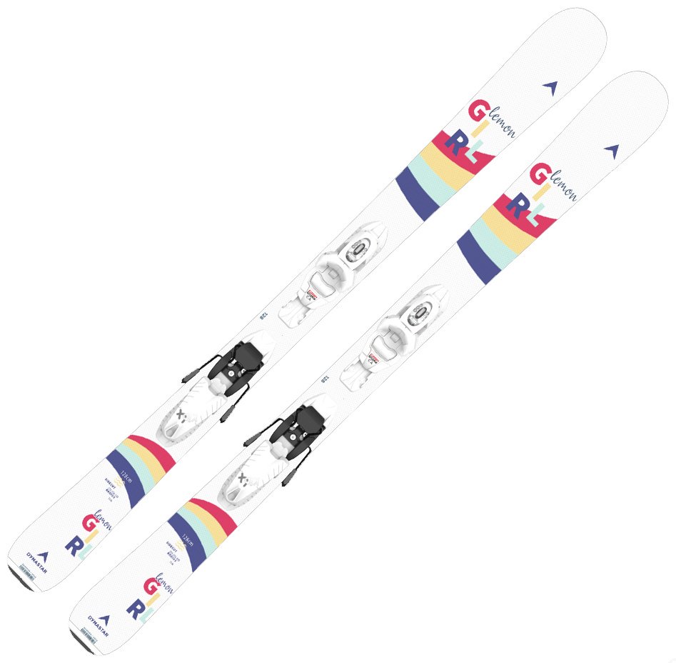 DYNASTAR Lemon Girl + Kid-X 4 GW B76 DALJC01 128 см белый, синий