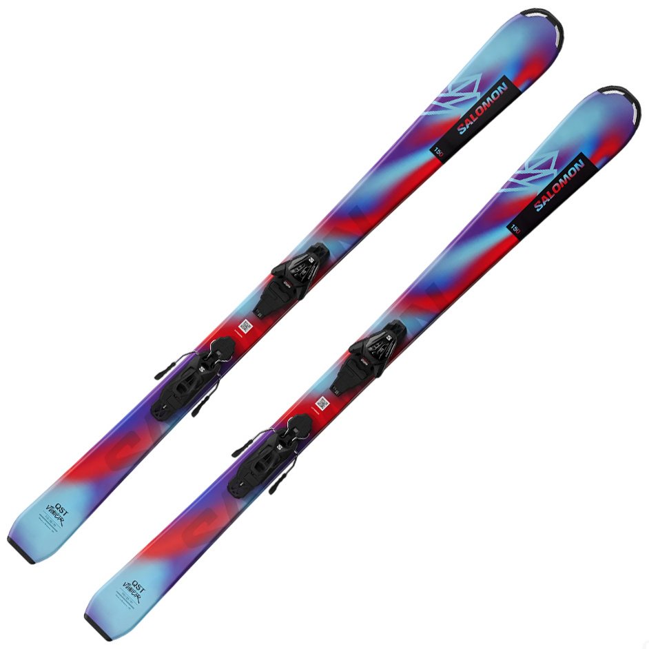 Salomon L QST JR + L L6 GW J2 70 L47623000 130 см голубой, красный купить,NaN