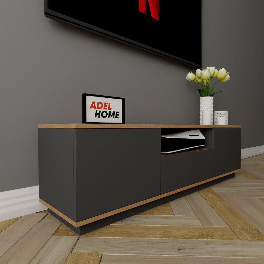 ТВ-тумба напольная Adel Home AH0266 Зунда 140x40x35см серо-коричневый купить,NaN