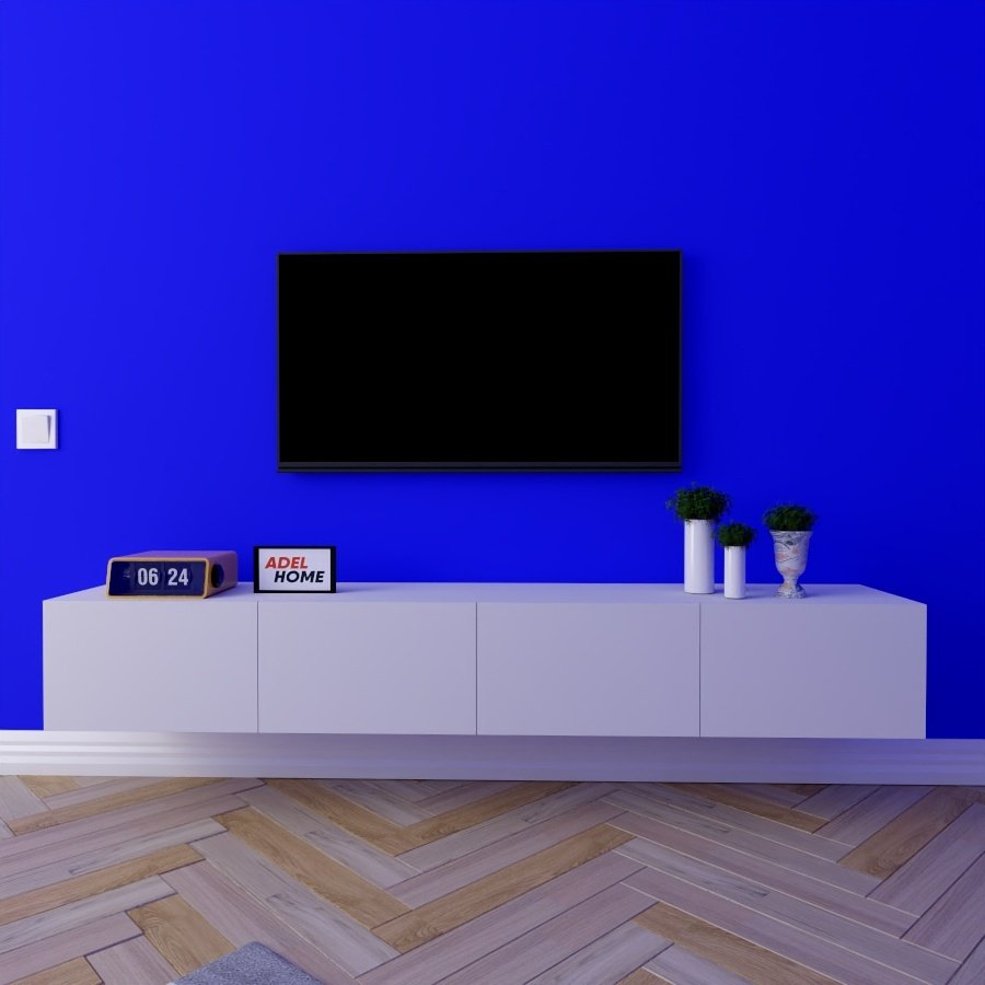 ТВ-тумба Adel Home Николь AH0130 200x30x35см белый купить,NaN
