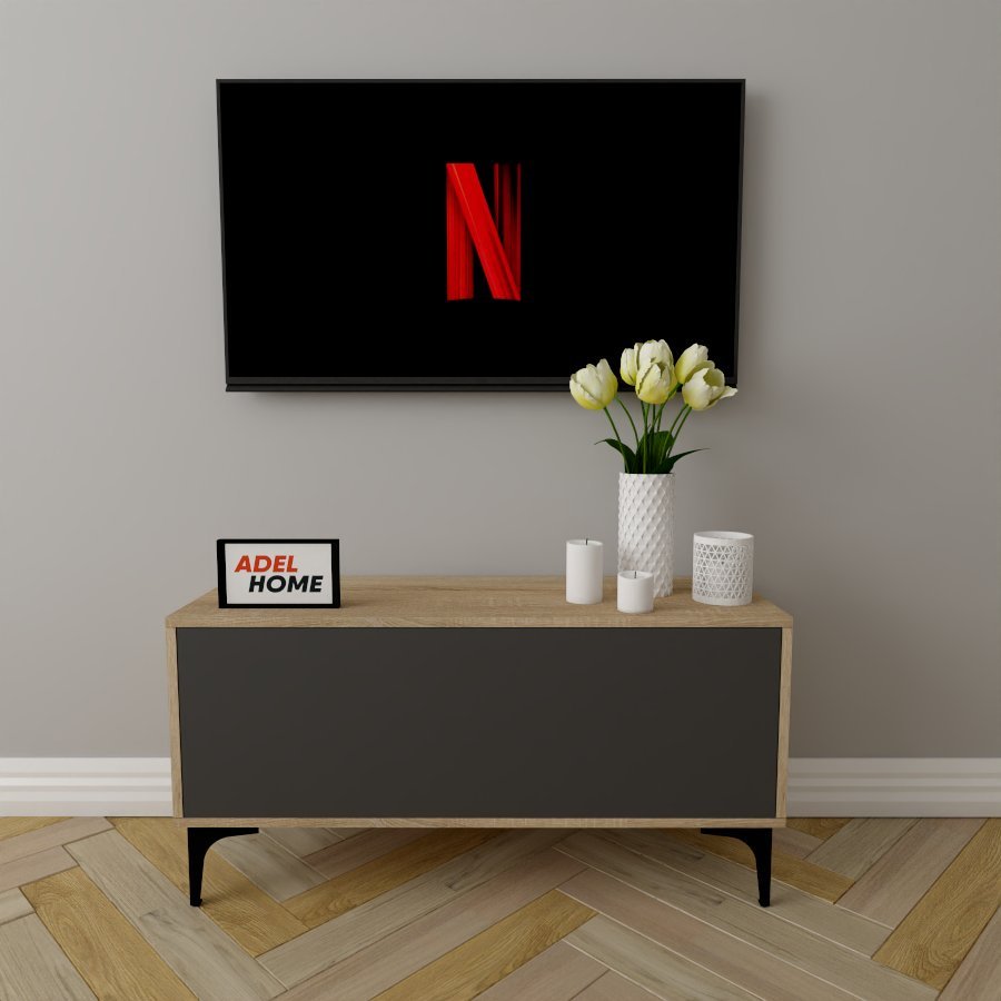 ТВ-тумба напольная Adel Home AH0189 Кэли 100x50x35см серо-коричневый купить,NaN