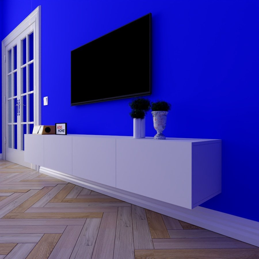 ТВ-тумба Adel Home Николь AH0130 200x30x35см белый купить,NaN
