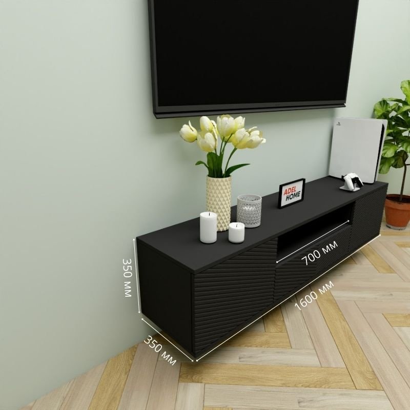 ТВ-тумба Adel Home Логан AH0722 160x35x35см черный купить,NaN