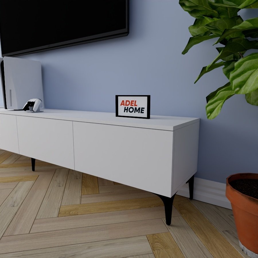 ТВ-тумба напольная Adel Home AH0203 Сандра 220x45x35см белый купить,NaN
