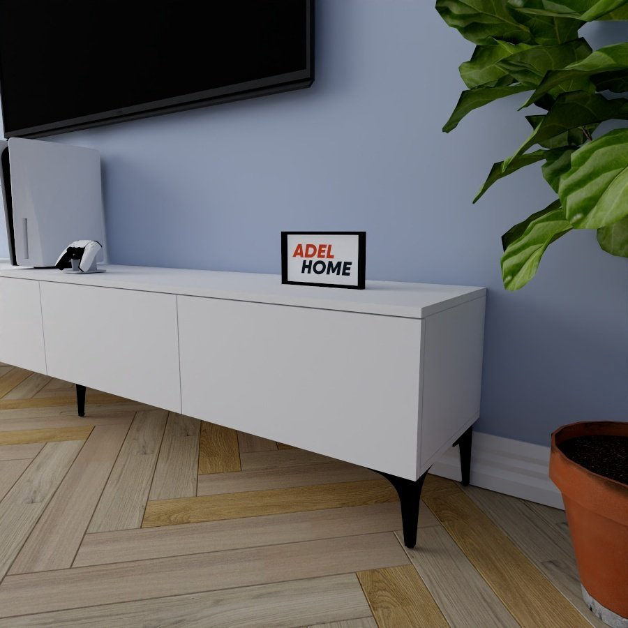 ТВ-тумба напольная Adel Home AH0203 Сандра 220x45x35см белый купить,NaN