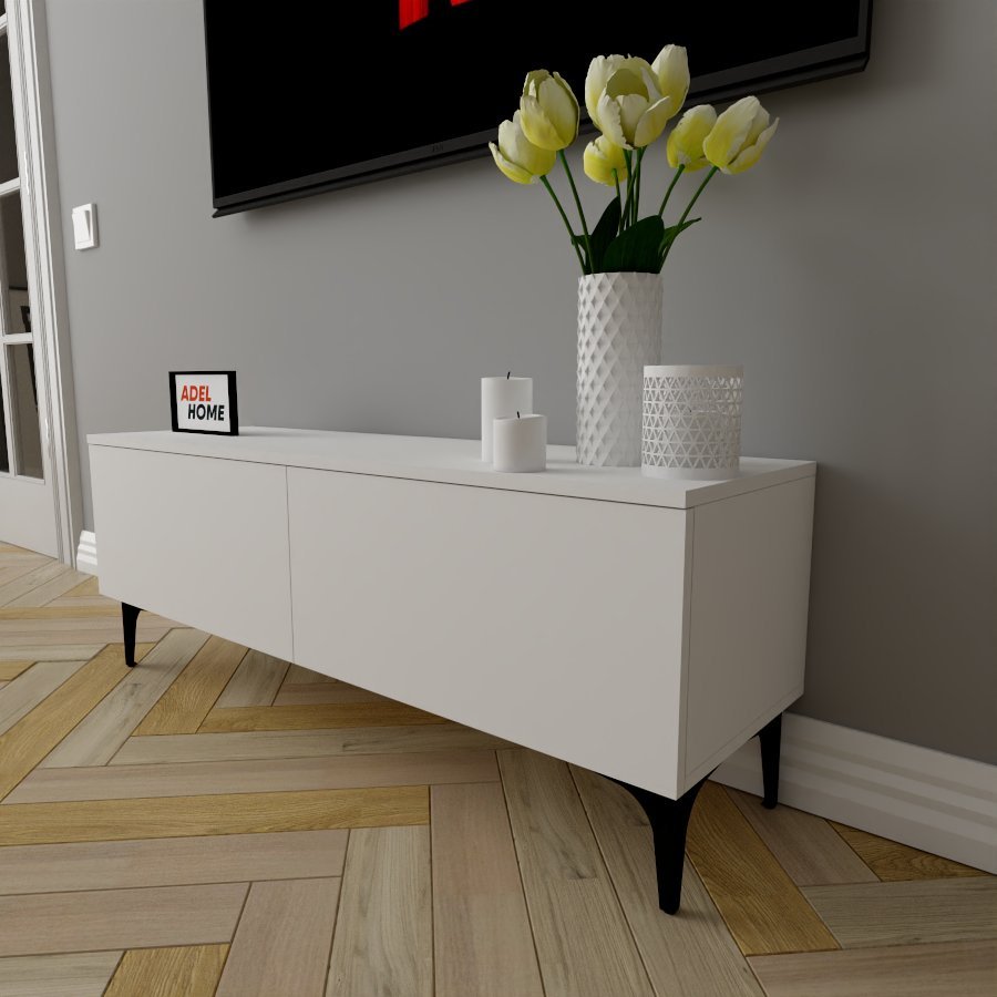 ТВ-тумба напольная Adel Home AH0252 Урна 120x45x35см белый купить,NaN