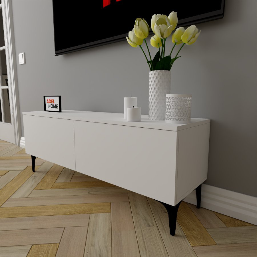 ТВ-тумба напольная Adel Home AH0252 Урна 120x45x35см белый купить,NaN