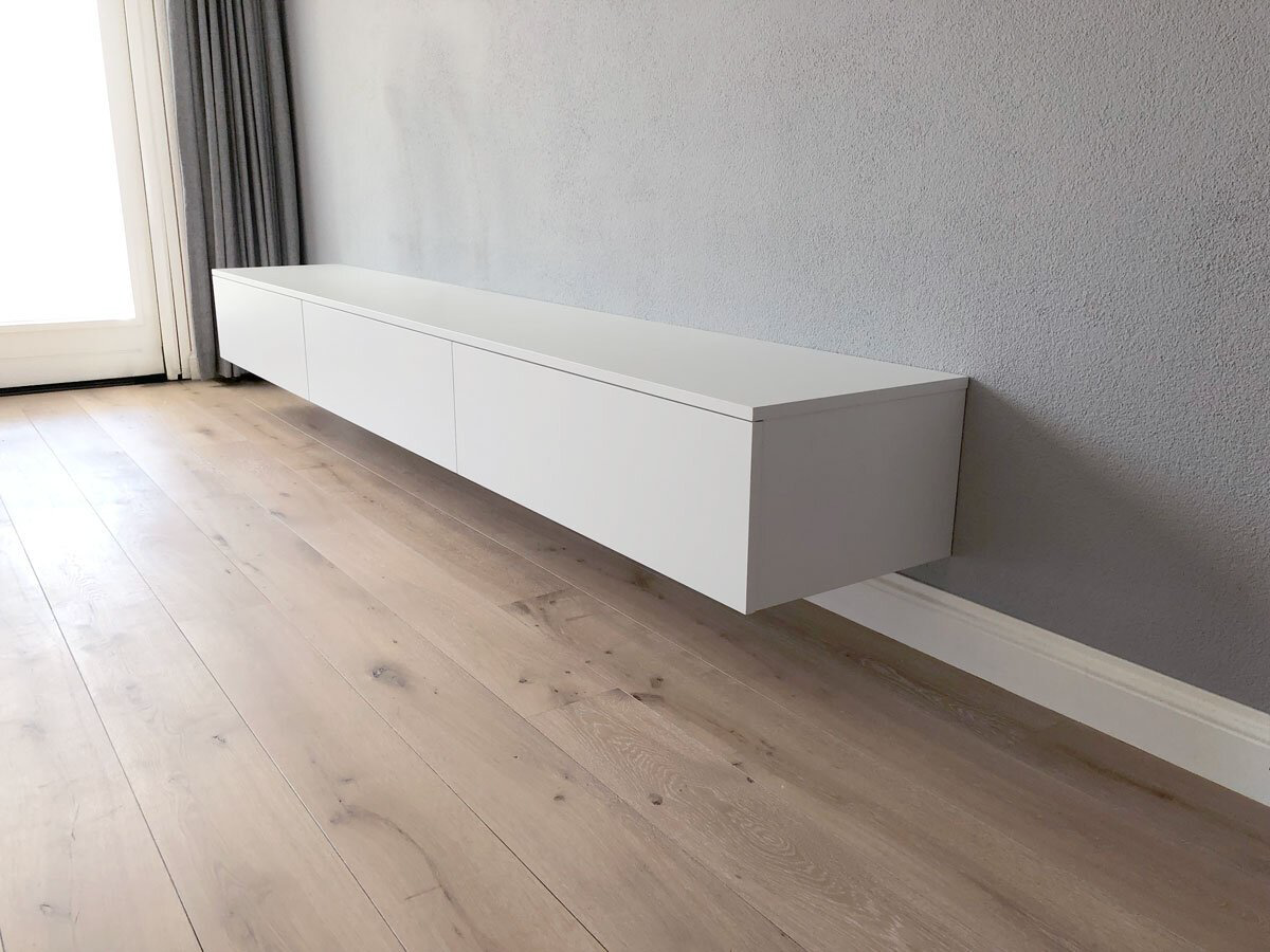 ТВ-тумба напольная и навесная Adel Home AH0026 Айнали 180x30x35см белый купить,NaN