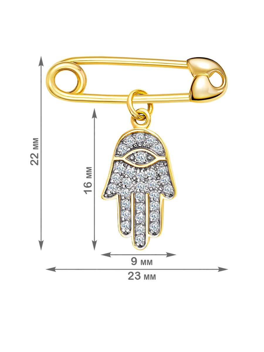 Булавка Veronika Jewelry Бл332-2356к золото 1.47гр купить,152600