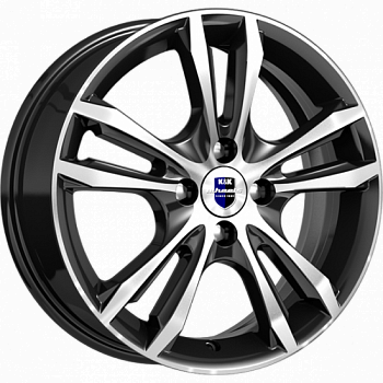 Комплект дисков K&K Samara-оригинал КС866 4x100 R16x6 CB54,1 ET49 алмаз черный SK купить,NaN