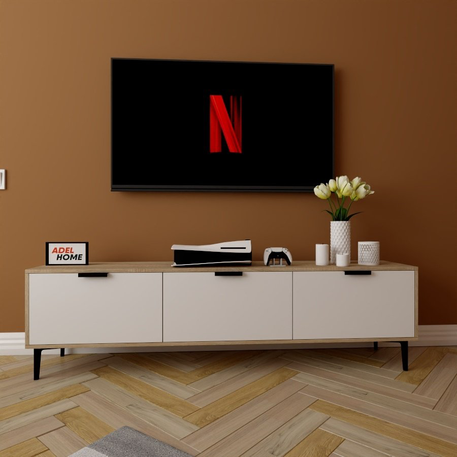 ТВ-тумба напольная Adel Home AH0125 Мэри 180x50x35см бело-коричневый купить,NaN